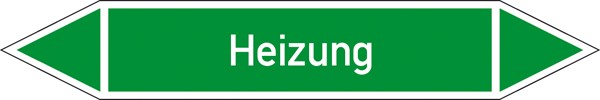 Rohrleitungskennzeichnung Gruppe 1 Wasser (grün) groß