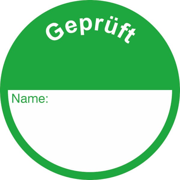 Klebepunkte zur Qualitätskontrolle