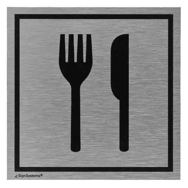 Tello® Türschild eckig mit Piktogramm