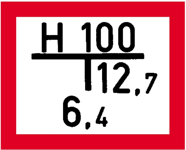 Hinweisschild Feuerwehr Hinweisschild auf einen Unterflurhydranten Beschriftung gem. Kundenangaben