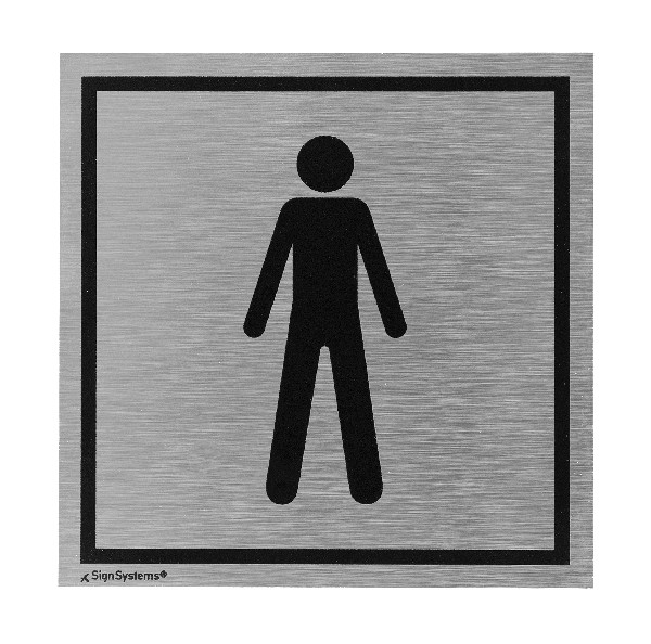 Tello® Türschild eckig mit Piktogramm