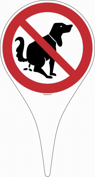 Verbotsschild Hier kein Hundeklo