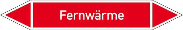 Rohrleitungskennzeichnung Gruppe 2 Dampf (rot) klein