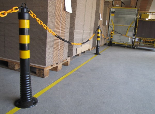 FP Flexipfosten® schwarz/gelb