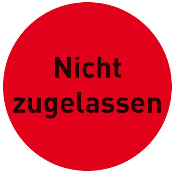 Papieretiketten zur Qualitätssicherung, auf Rolle